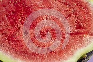Heart of fresh cut watermelon, ready to eat, fruit of the summer