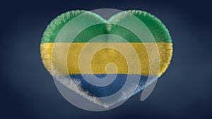 Heart of the Gabon flag. photo