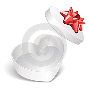 Heart gift present open