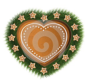 Heart gingerbread star tree