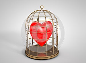 Heart in a golden cage