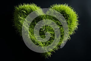Heart grass. Generate Ai