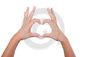 Heart by hands