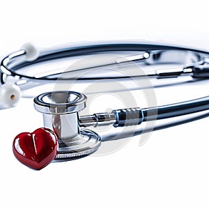 Heart health Stethoscope, essential medical device for cardiac examination