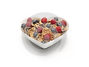 Heart healthy cereal berries - Stock Image