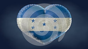 Heart of Honduras flag. photo