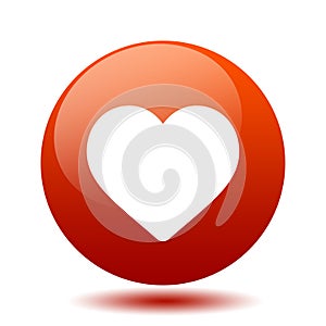 Heart icon button