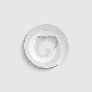 Heart icon. Chat symbol with heart vector