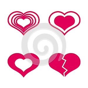 Heart icon. Heart icon art. Heart icon eps. Heart icon Image