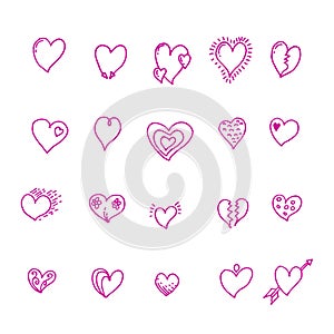 Heart icon. Simple heart, love logo. The iconic sign of love. Heart icon vector