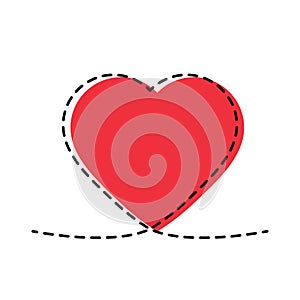 Heart icon. heart symbol  vector