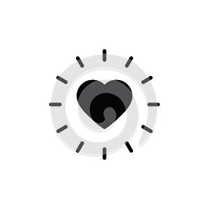 Heart icon. heart symbol  vector