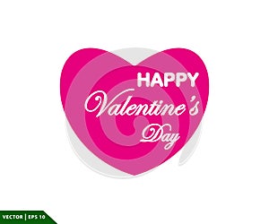 Heart icon vector logo design template