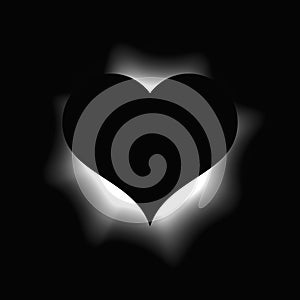 Heart illuminate light frame