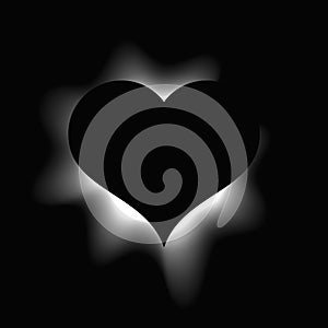 Heart illuminate light frame