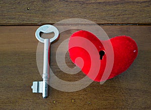 Heart and key