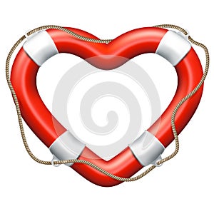 Heart Lifebuoy. EPS 10