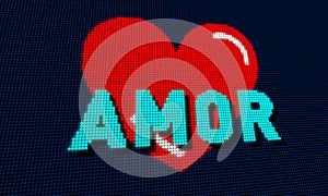 Heart love amor pixel