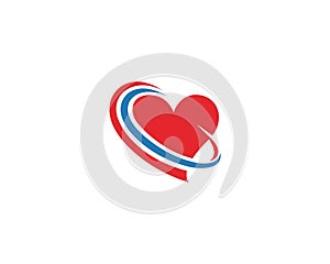 Heart or Love Logo Icon Design.