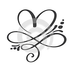 Heart love sign forever. Infinity Romantic symbol linked, join, passion and wedding. Template for t shirt, card, poster