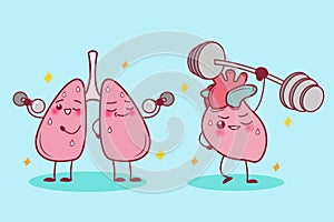 Heart and lung do sport