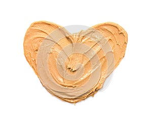 Heart made of peanut butter