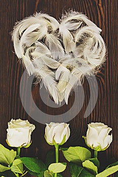 Heart made from quills