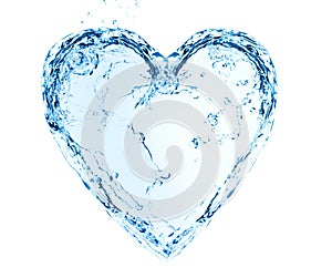 Heart made of water