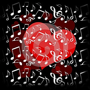 Heart and music in the night