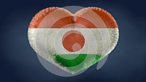 Heart of the Niger flag. photo