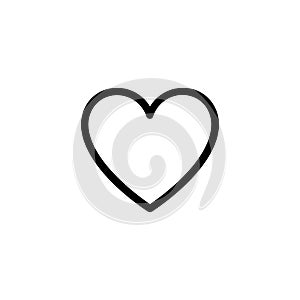 Heart outline icon