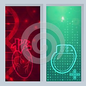 Heart pacemaker banner