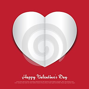 Heart paper background