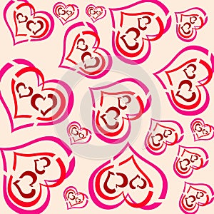 Heart Pattern Background photo