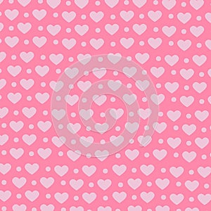 Heart on pink background, Sweet background pattern