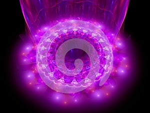 The heart of pink mandala