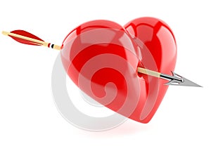 Heart pirced by arrow