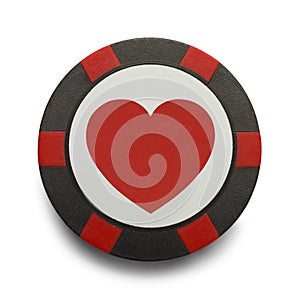 Heart Poker Chip photo