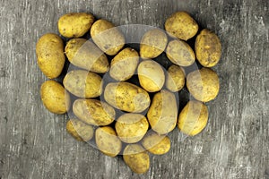 The heart of the Potato raw organi