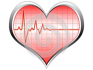 Heart pulse icon photo