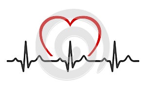 Heart pulse - vector