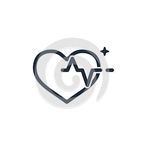 Heart rate icon concept. heartbeat symbol for web and mobile apps.