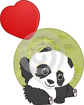 Heart. red love angel wings love heart big. gift. letter. Cupid. Cupid . angel Valentine`s Day. arrow. boy man nlouds panda vector