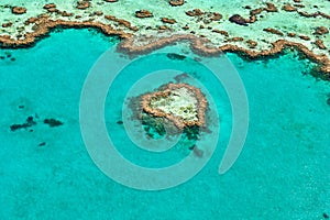 Heart Reef. Hardy reef. Great Barrier Reef. Queensland. Australia