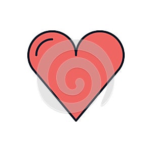 Heart related vector icon