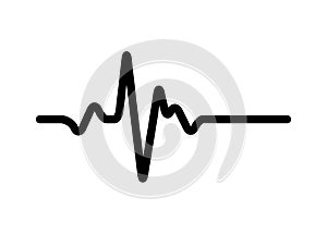 Heart rhythm, Electrocardiogram, ECG - EKG signal, Heart Beat pu