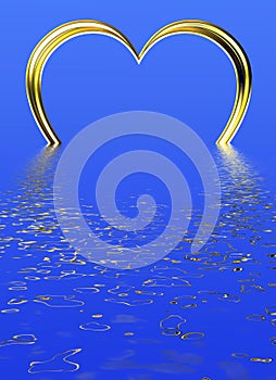 Heart Ring in Water