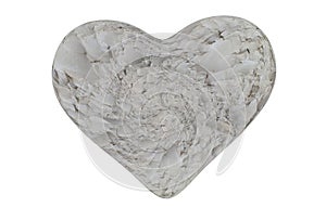 Heart rock valevtine isolated