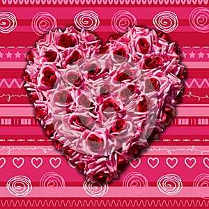 Srdce z ruže Valentínsky 