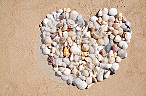 Heart in the sand